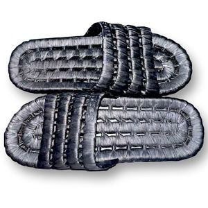 TECS Slides Flexible PVC Lightweight Waterproof Sandals Women Size 6 Black New